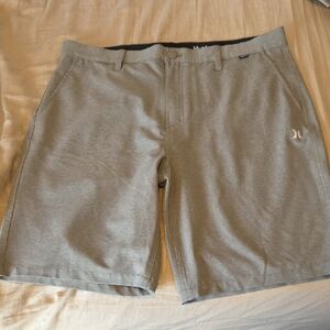 Hurley Men's Flat Front Green Shorts